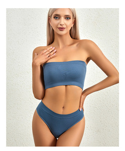 Lencería de mujer caliente espalda abierta Sexy cintura camiseta sin mangas Sin borde de acero ajuste fino sujetador cómodo - Product Image 6