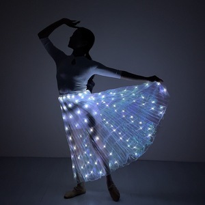 Jupe Tutu Lumineuse LED pour Femme, Costume de Scène Créatif pour Soirée Rave, Tenue de Performance Lumineuse, Vêtement d'Halloween - Product Image 2