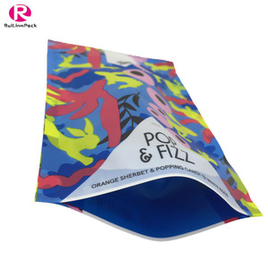 Matte kết thúc thực phẩm đứng lên nhỏ Mylar Nhựa nhiệt niêm phong bao bì túi tùy chỉnh mùi bằng chứng Túi - Product Image 3