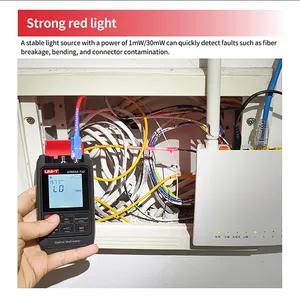 Medidor de Potencia de Fibra Óptica UNI-T VFL OPM, Probador de Cables de Red RJ45 UT693A, Almacenamiento de Datos, Precisión Clase 0.05, Pantalla LCD UT693A UNI-T Fibra - Product Image 5
