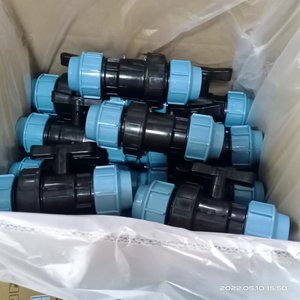 IRRIPLAST OEM PN16 Klemm ring verschraubungen Push-Fit PP Double Union Kugel hahn Wasser versorgung und Bewässerung HDPE Kugel hahn - Product Image 2