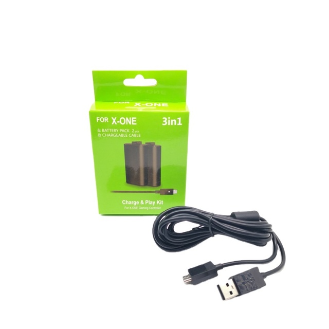 SYY 3 in 1 2.75m Charger Cable Rechargeable Pack Battery for Xbox One Gaming Controller