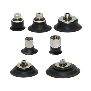 Vacuum Suction Cups <b>Silicone</b> <b>Rubber</b> 1/4 In Thread Pneumatic Strong Suction For Vacuum Lifters - Product Image 1
