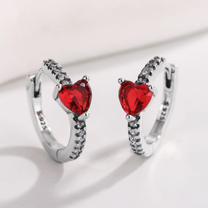 Romántico Conjunto <span class=keywords><strong>de</strong></span> Joyería <span class=keywords><strong>de</strong></span> <span class=keywords><strong>Plata</strong></span> <span class=keywords><strong>de</strong></span> Ley 925 con Colgante <span class=keywords><strong>de</strong></span> Corazón <span class=keywords><strong>de</strong></span> Circonita para Mujer: <span class=keywords><strong>Collar</strong></span>, Pendientes <span class=keywords><strong>y</strong></span> Anillo - Product Image 5