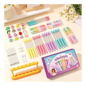 TOYSRUNNER Kit DIY Stylo à Sable Mouvant en Gros, Fournitures de Papeterie Créatives, Breloques Animaux en Plastique, Paillettes Scintillantes, Cadeau d'Anniversaire, Jouet - Product Image 3