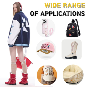 Vente en gros de patchs thermocollants brodés de Noël personnalisés patchs sur le thème du père Noël bonhomme de neige bricolage vêtements vestes chapeaux jeans IPads - Product Image 6