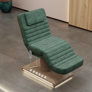 Table de massage électrique moderne et réglable en PVC pour salon, spa, beauté, avec dossier incurvé, pour salle de bain et chambre à coucher - Product Image 3