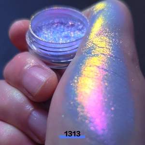 Poudre de fard à <span class=keywords><strong>paupières</strong></span> multichrome changeante arc-en-ciel, effet caméléon, brillant, coloré, gelée, brillant - Product Image 1