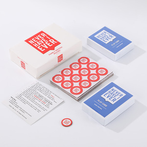 Đối với không bao giờ có tôi bao giờ gia đình phiên bản tùy chỉnh logo Đảng giải trí Hội Đồng Quản trị Trò chơi thẻ giấy nguyên liệu để chơi - Product Image 2