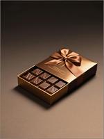 Emballage personnalisé pour barres chocolatées en carton gris en forme de champignon avec dorure à chaud, carton écologique avec pelliculage mat pour l'alimentation