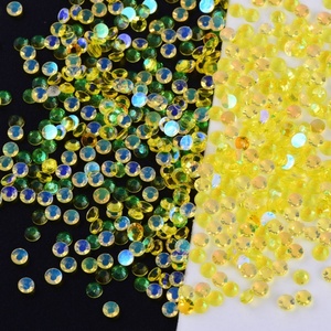 OLeeya Vente en gros Aurora 3mm Pierres transparentes à dos plat Gelée Résine Non Hot Fix Strass pour le bricolage - Product Image 5