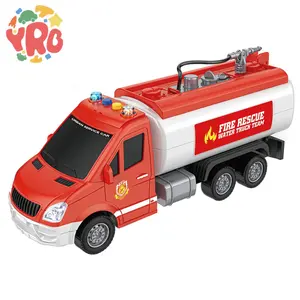 Grosir Semprotan Air Truk Pemadam Kebakaran Lampu Suara Gesekan 1/16 Mobil Pemadam Kebakaran Mainan untuk Anak-anak