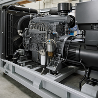 Groupe électrogène diesel étanche 125 kVA pour alimentation de secours d'urgence Baudouin Triphasé 380/400V 50Hz