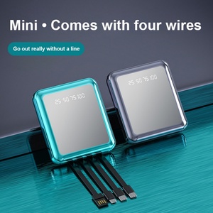 Banco de Energía Universal de 10000 mAh con Cable, Pantalla Digital y 2 Puertos USB, Venta al Por Mayor de Fábrica, Gran Capacidad - Product Image 3