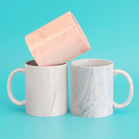 Tasse à café en céramique 11oz en porcelaine, personnalisable avec logo, texture marbrée, sublimation, vierge, minimaliste, écologique, pour Noël