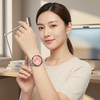 Montre connectée élégante pour femmes I232, écran tactile complet, cadran personnalisable, localisation du dispositif, rappel d'alarme, alerte sédentarité, logo personnalisé disponible