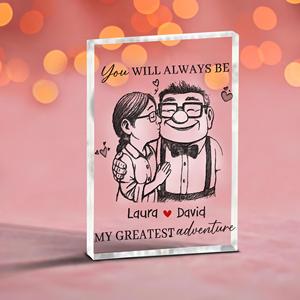 Placa Acrílica Personalizada OEM ODM con Forma de Carl y Ellie, Letrero Acrílico de Amor de Película, Recuerdo para Parejas, Mi Gran Aventura - Product Image 3