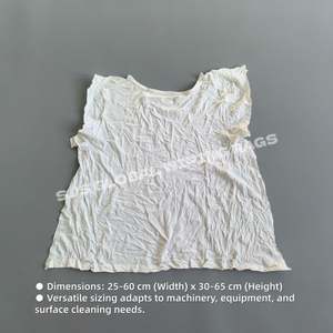 Trapos de Algodón para Limpiar SuzhouWhite, Trapos de Limpieza Industriales Duraderos, 100% Algodón Reciclado - Product Image 3