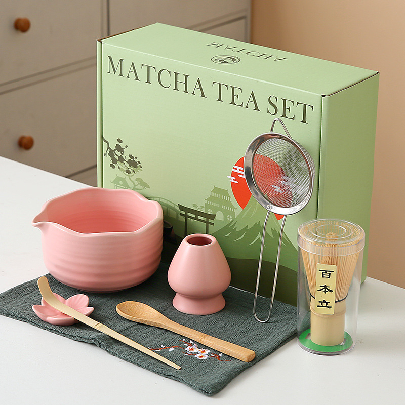 Conjunto de Matcha Rosa