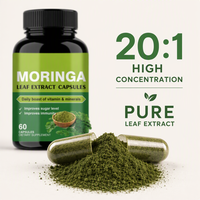 Capsules d'extrait de feuilles de Moringa en gros – Approvisionnement en vrac – Superaliment Moringa Oleifera – Complément de soutien immunitaire pour le bien-être des adultes