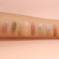 Novo — ombre à paupières cosmétique pour femmes, étiquette privée, couleur unique, paillettes
