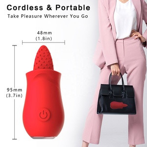 Masturbatore lingua leccare succhiare rosa vibratore giocattoli del sesso clitoride ventosa stimolatore clitoride vibrante rosa giocattolo del sesso per donna - Product Image 4