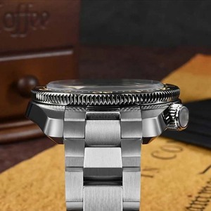 Reloj de Pulsera Automático Mecánico de Zafiro con Logotipo Personalizado Vintage, Bisel de Cerámica, Revestimiento Superluminoso, para Hombre, 30 ATM - Product Image 5