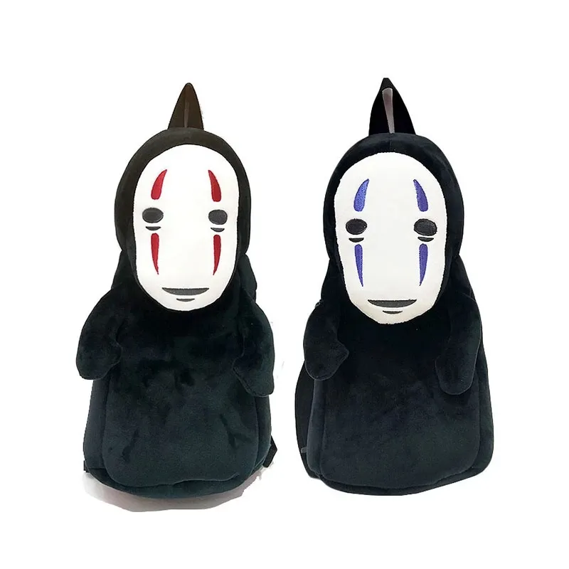 Studio Ghibli Ba Lô Spirited Away No Face Man Ba Lô Vải Nhung Lông Sáng Tạo Ba Lô Vải Lông Túi Dễ Thương Cho Người Lớn Trẻ Em