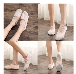 <span class=keywords><strong>Zapatos</strong></span> <span class=keywords><strong>de</strong></span> <span class=keywords><strong>baile</strong></span> desechables <span class=keywords><strong>de</strong></span> colores para niñas, zapatillas <span class=keywords><strong>de</strong></span> Ballet elásticas <span class=keywords><strong>de</strong></span> lona, oferta - Product Image 3