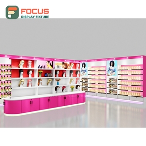 Présentoir à perruques moderne, étagère multi-niveaux, base renforcée, support de présentation pour magasin de coiffure - Product Image 6