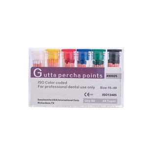 SJ Dental Consumables: Punte di Guttaperca Dentale GP Economiche, Conicità 04 06, Prezzo e Dimensioni 15-40, Guttaperca Meta - Product Image 2