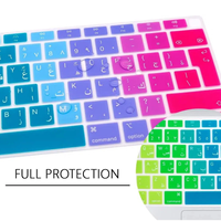 Funda Protectora de Silicona para Teclado Árabe, Distribución Europea, para MacBook Air 13" con Touch ID A2337 M1 A2179 2022 2021 2020