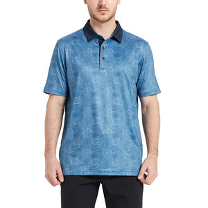 Polo de golf de sport de haute qualité à séchage rapide, coupe ajustée, impression confortable, avec logo personnalisé, chemise Upf 50 t-shirt vêtements pour hommes - Product Image 4