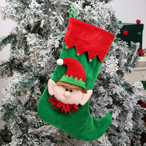 Sacchetto Regalo Natalizio in Tessuto <span class=keywords><strong>di</strong></span> Poliestere, Borsa per Caramelle 43cm, Decorazione da Appendere per <span class=keywords><strong>Albero</strong></span> <span class=keywords><strong>di</strong></span> <span class=keywords><strong>Natale</strong></span> e Caminetto, Produzione per Feste Natalizie - Product Image 4