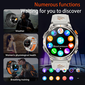 HT45 Nuevo Reloj Inteligente Deportivo para Exteriores con Android para Hombre, Pantalla IPS, 1100 mAh de Larga Duración, Resistente al Agua IP68, Linterna, Fitness, Contesta Llamadas - Product Image 6