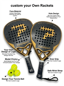 <span class=keywords><strong>Raquette</strong></span> de <span class=keywords><strong>padel</strong></span> en fibre de carbone 12K or/bleu prête à être expédiée, 38 mm avec finition mate + givrée, tête en diamant, pour les professionnels - Product Image 4