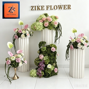 ZIKE FLOWER 2026 Tendance : Ensemble de fleurs artificielles pour mariage, arrangement floral mixte luxueux fait main, Hortensia, Rose, Orchidée, toucher réel - Product Image 2