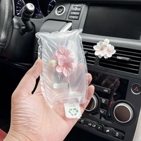 Diffuseur d'aromathérapie pour sortie de climatisation de voiture, plâtre unique à la fleur de cerisier, clip de ventilation de voiture, désodorisant