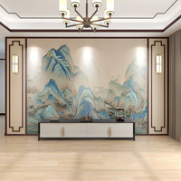 Tissu floqué écologique pour peinture murale, largeur 5 mètres, toile murale respirante pour la décoration intérieure et les murs décoratifs de bureau