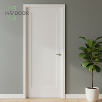 Portes intérieures pré-assemblées de style shaker de haute qualité pour la maison, salon, en MDF, pin, acajou, finition bois, double porte