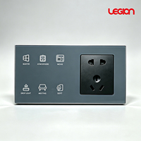 Interrupteur Tactile Intelligent pour Hôtel, Contrôle RF Sans Fil 433 MHz pour Toute la Maison (Lumière, Climatisation, Rideaux, TV), Conception Personnalisée OEM ODM