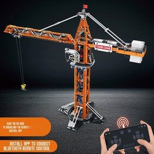 Zhenzhuan 22013, Bloques de Construcción de Grúa Torre, Juguete Educativo con Control Remoto Eléctrico para Niños de 8 a 13 Años, Kit de Ensamblaje de Más de 800 Piezas - Product Image 1