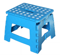 Promotion Enfants Moucheté Poignée Unique 9 Pouces Hauteur Télescopique Portable En Plastique Tabouret Pliant