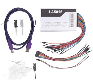 LA5016 เครื่องวิเคราะห์ USB 16 ช่องสัญญาณ, อัตราการสุ่มตัวอย่าง 500 MS/s, ความลึกหน่วยความจำ 10 GSa, เครื่องมือดีบัก FPGA - Product Image 2