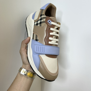 Luxury Designer Thick-Soled Casual Shoes Unisex Classic Plaid Fabric Breathable Comfortable Lace-Up Walking Shoes Sneakers - Product Image 6