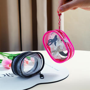 Colgante de llavero estilo <span class=keywords><strong>Anime</strong></span> de dibujos animados, bolsa de muñeca colgante transparente de PVC con almacenamiento de algodón para salida de Cable de <span class=keywords><strong>datos</strong></span> - Product Image 3