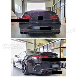 Alerón Trasero de Fibra de Carbono Real para Automóvil, Pieza de Modificación en Negro Brillante para Mercedes Benz Clase S COUPE W217 S63 BR 2014, Kit de Carrocería - Product Image 4