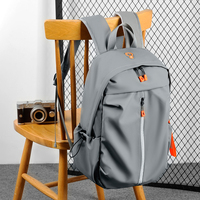 Mochila moderna de PU con logotipo personalizado al por mayor, bolsa impermeable para ordenador portátil para viajes de negocios, senderismo, portátil y plegable