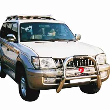 Parachoques del coche y rejilla guardia y bar para Toyota Prado FJ90 1995-2002