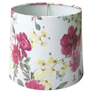 Lamp Shade Manufacturer 6 Inch Lighting Parts Lampshade Custom Printed Pvc Fabric Colored Lamp Shades